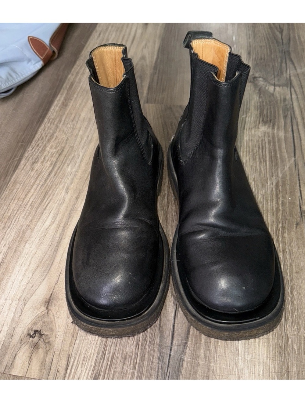 Bottega Veneta  Leather Chelsea Ankle Boots size 36  womens